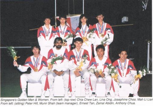 SEA Games 1991 gold medalists in Manila plus as stated below photo